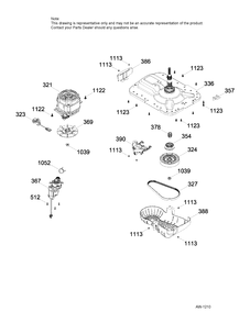 PUMP & DRIVE COMPONENTS Diagram and Parts List for GTW220BMK0WW  General Electric Washer
