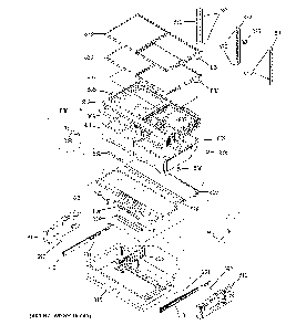 Fresh food shelves Diagram and Parts List for PFD28KBLLTS  General Electric Refrigerator