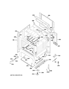 Body Parts Diagram and Parts List for JBS360RT1SS  General Electric Range