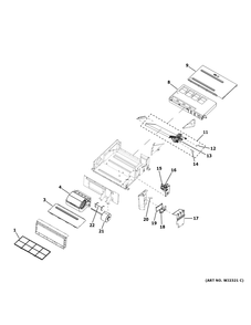 Room Air Conditioner Diagram and Parts List for MVAM007ME2AA1  General Electric Air Conditioner
