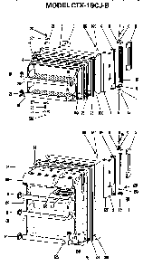 Doors Diagram and Parts List for CTX18CJBR  Hotpoint Refrigerator