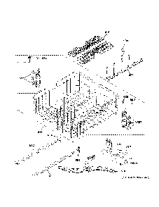 Upper Rack Assembly Diagram and Parts List for GDT645SYN4FS  General Electric Dishwasher