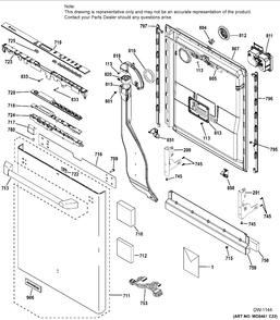 Part Location Diagram of WG04F09330 GE TUB INSULATION