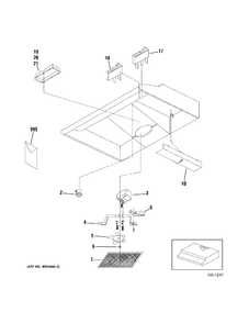 RANGE HOOD Diagram and Parts List for JV338H1WWC  General Electric Range Hood