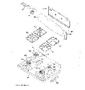 Control Panel And Cooktop Diagram and Parts List for JGBS30RET1SS  General Electric Range