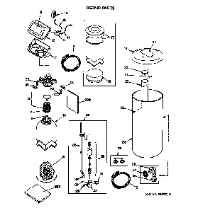 Body Parts Diagram and Parts List for GNSF39Z01  General Electric Water Softener
