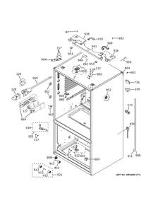 Part Location Diagram of WR23X37285 Whirlpool Switch Light