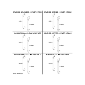 Cafe Customization Diagram and Parts List for CTS90FP2N4S1  General Electric Wall Oven