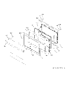 Upper Door Diagram and Parts List for PKD7000BN2TS  General Electric Wall Oven
