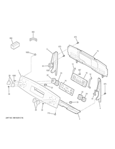 Part Location Diagram of 31-17041 GE Pm manual mini & wd Assembly