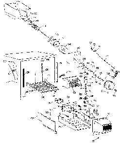 Ice Bucket Assembly Diagram and Parts List for TBX25RLB  General Electric Refrigerator