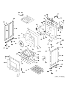 Body Parts Diagram and Parts List for JGS760SEL1SS  General Electric Range