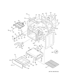 Body Parts Diagram and Parts List for JB620RF4SS  General Electric Range