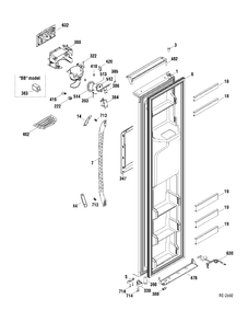 Part Location Diagram of WR2M3811 GE NO LONGER AVAILABLE