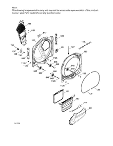 REAR AND FRONT ROLLER SUPPORT Diagram and Parts List for GTD86GSMJ0MC  General Electric Dryer