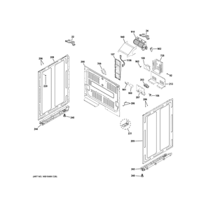Part Location Diagram of WB18X44767 GE DC HARNESS