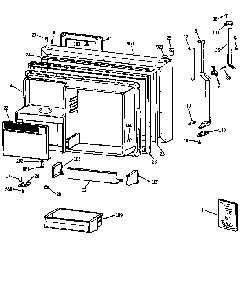 Freezer Door Diagram and Parts List for TBX22PRYFFWW  General Electric Refrigerator