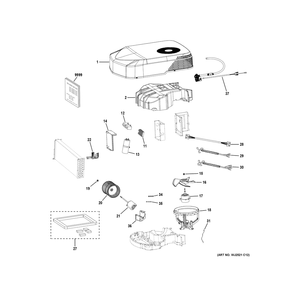 Room Air Conditioner Diagram and Parts List for PLCS13CHHBH1  General Electric Air Conditioner