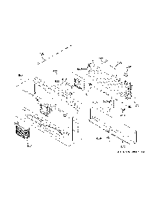 Freezer Section Diagram and Parts List for GFE28GYNCFS  General Electric Refrigerator