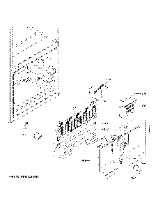 Freezer section Diagram and Parts List for GBE21DGKNRWW  General Electric Refrigerator