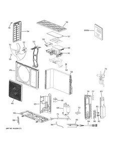 Part Location Diagram of WJ65X33081 GE Handle