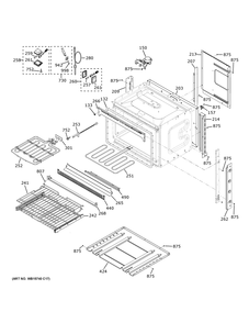 Body Parts Diagram and Parts List for PKS7000SN4SS  General Electric Wall Oven