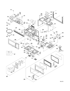 Microwave Diagram and Parts List for JVM1630SPC  General Electric Refrigerator