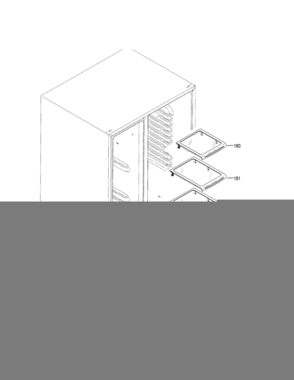 FREEZER SHELVES Diagram and Parts List for DSE25JSHGCSS  General Electric Refrigerator