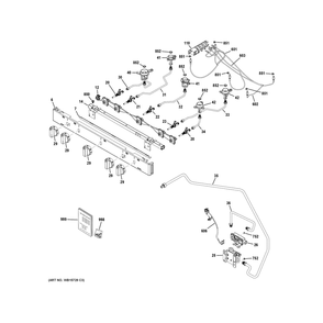 Part Location Diagram of WB36X47251 GE MANIFOLD