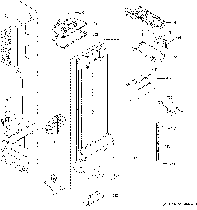 Fresh food section Diagram and Parts List for GNE25JSKDFSS  General Electric Refrigerator