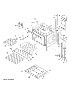 BODY PARTS Diagram and Parts List for JK3800DH5BB  General Electric Microwave Oven Combo
