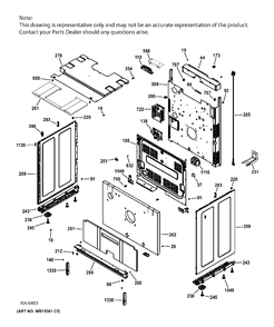 BODY PARTS Diagram and Parts List for PCGS950SEF4SS  General Electric Range
