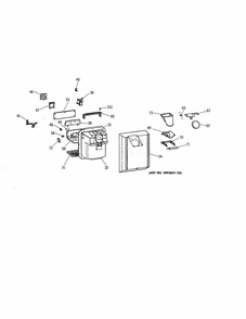 Dispenser Diagram and Parts List for 3639552714  Kenmore Refrigerator