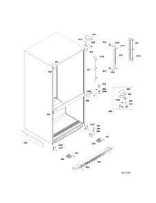 MISC PARTS Diagram and Parts List for GBRS0HBXFRSS  General Electric Refrigerator