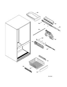 FZ SECTION BASKETS Diagram and Parts List for GDSC0KBXERWW  General Electric Refrigerator