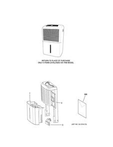Dehimidifier Diagram and Parts List for APEL70LWL1  General Electric Dehumidifier