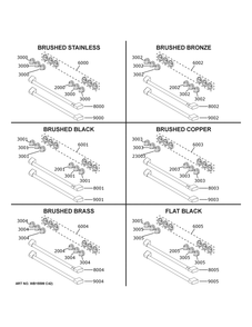 Cafe Customization Diagram and Parts List for CHS900P2M7S1  General Electric Range