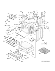 Part Location Diagram of WG02A04510 GE UNIT ASM H B
