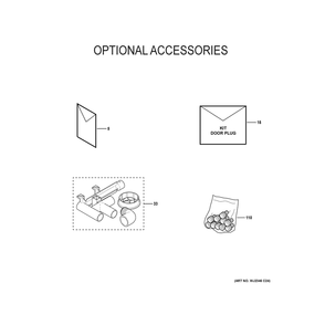 Optional Accessories Diagram and Parts List for NF95X100S5C03  General Electric Furnace