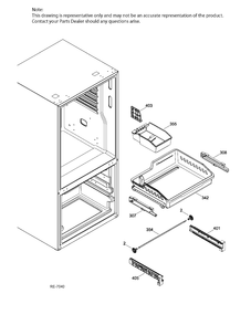 FZ BASKETS Diagram and Parts List for PNE21KSKBKSS  General Electric Refrigerator
