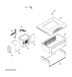 QUICK CHILL Diagram and Parts List for ZIS360NXD  General Electric Refrigerator