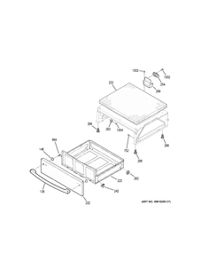 WARMING DRAWER Diagram and Parts List for PB930SL1SS  General Electric Range