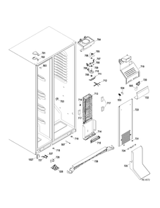 FZ SECTION Diagram and Parts List for GSRS3QGXGFSS  General Electric Refrigerator