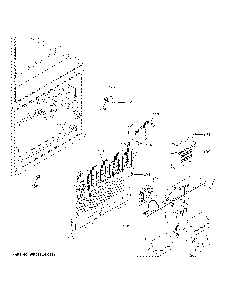 Freezer section Diagram and Parts List for GFE26JGMNFBB  General Electric Refrigerator