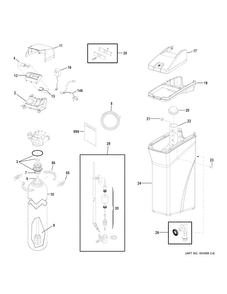 Part Location Diagram of WS35X10064 GE INSTALLATION KIT