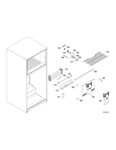 Part Location Diagram of WR2M2424 GE NO LONGER AVAILABLE