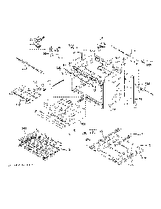 Lower Oven Diagram and Parts List for JTD5000DN2BB  General Electric Wall Oven