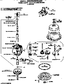 Transmission Diagram and Parts List for WWA9890RBLWW  General Electric Washer