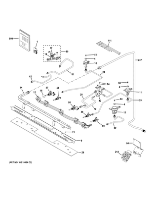 Part Location Diagram of WB18X33923 GE ELECTRODES & HARNESS H. V.