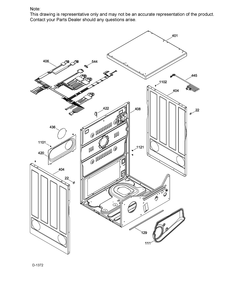 Cabinet Diagram and Parts List for PSKS333EB3WW  General Electric Dishwasher